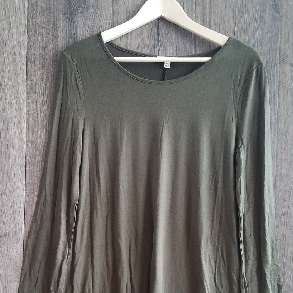 NWOT! ZENANA OLIVE TUNIC TOP OR DRESS